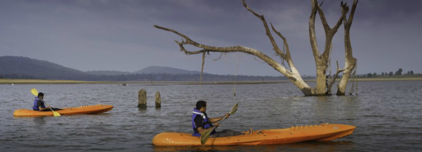 Kayaking on Kabini Backwaters