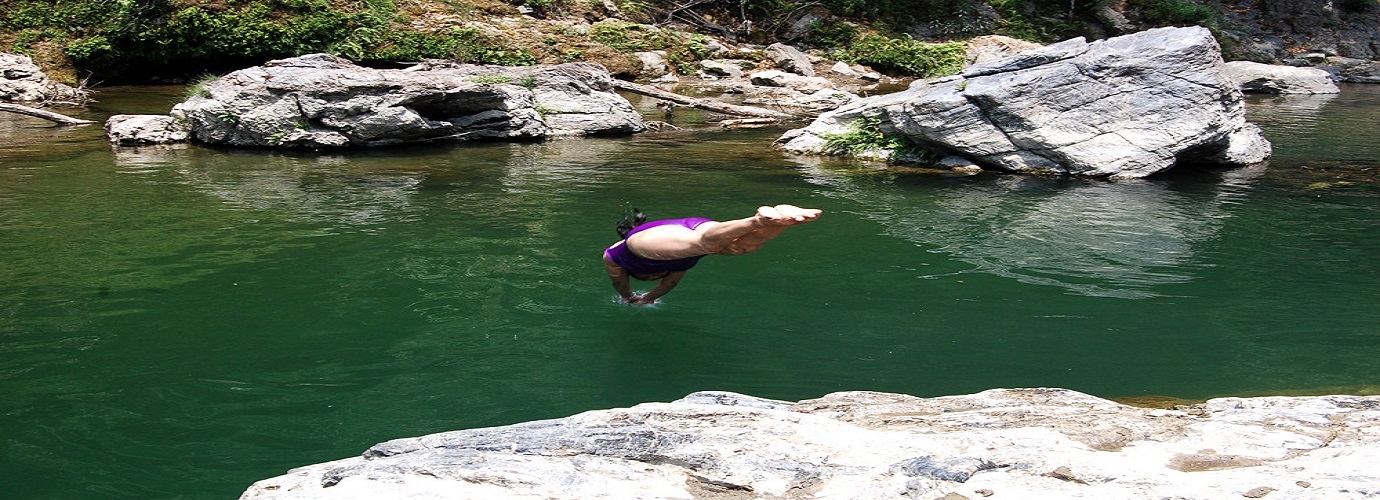 Cliff diving