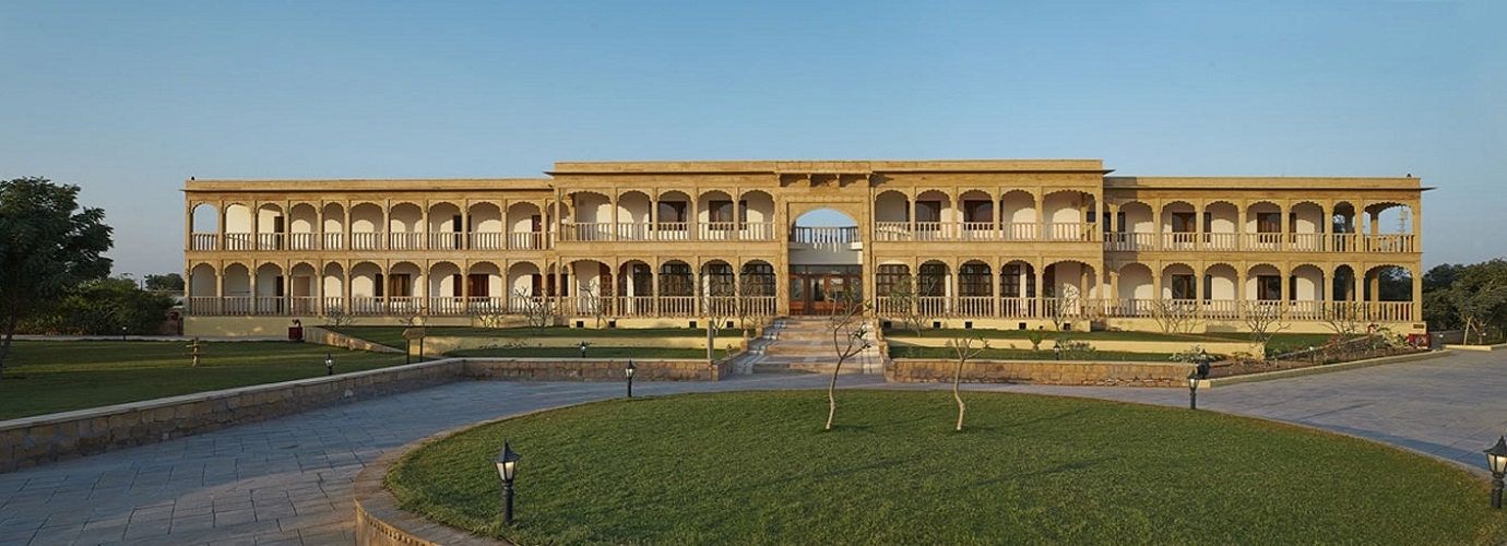 Club Mahindra Jaisalmer designed in Haveli style of the region, with views of the Thar