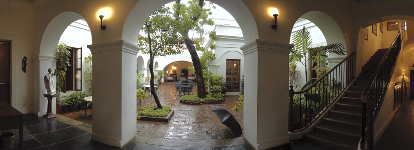 The Entrance To The Courtyard Restaurant