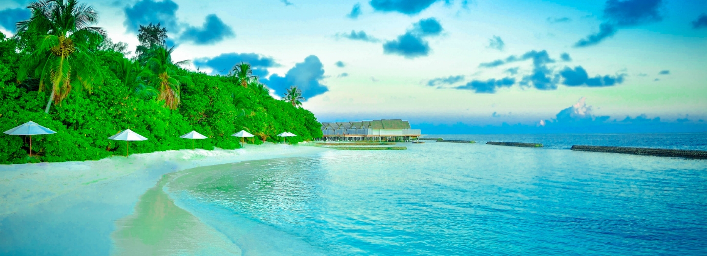 Crystal Clear Water & White Sandy Beach